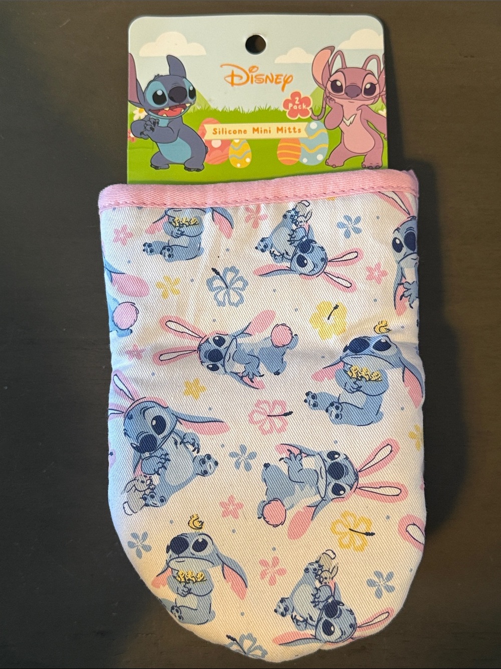 Disney Stitch Silicone Mini Oven Mitts 2 Pack NWT